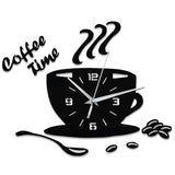 Mini Home Wall Clock 3D DIY Acrylic Mirror Stickers For Home Decoration Living Room Quartz Needle Self Adhesive Hanging Watch