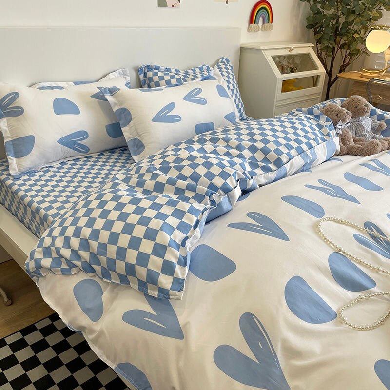 Starlit Sky Bedding Set Boys Girls Twin Queen Size Duvet Cover Flat Sheet Pillowcase Bed Linen Kids Adult Fashion Home Textile