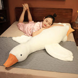 Cute Huge Goose Side Sleep Body Pillow 50-160cm Stuffed Animal Sleeping Pillow Classmate Girlfriend Birthday Gift Festival Gifts