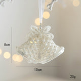Qfdian christmas decor ideas nightmare before christmas Christmas White Glitter Angel Girl Pentagram Pendants Merry Christmas Tree Decorations For Home Xmas Ornaments Hanging Pendants