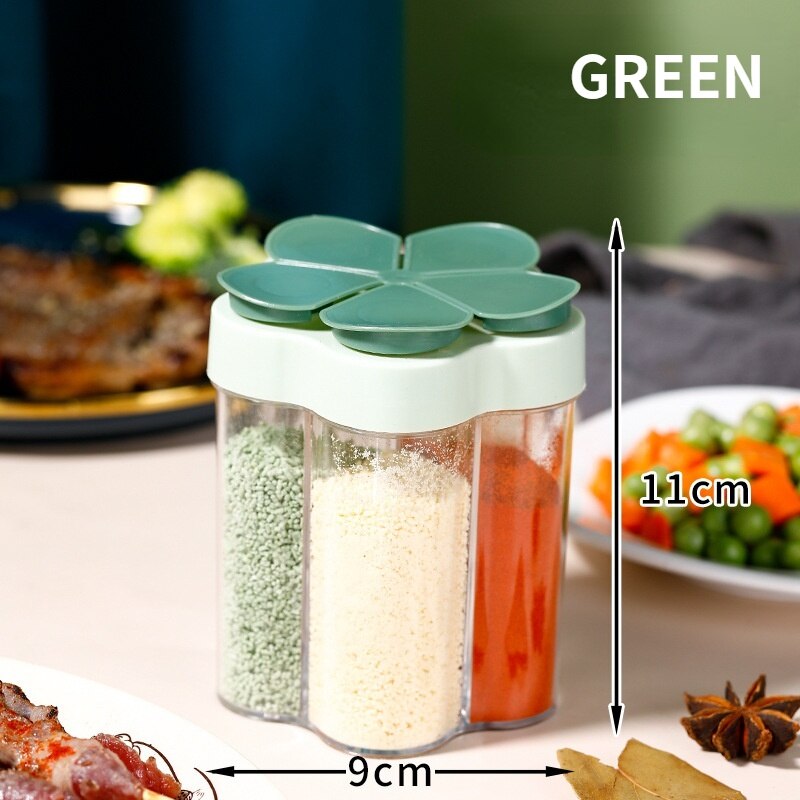 Seasoning Jar Plastic Container Seasoning Bottle Spice Organizer Outdoor Camping Seasoning Container Kitchen Gadget Sets