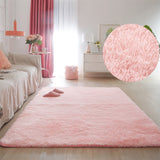Furry Carpet Living Room Mat Modern Bedroom Nordic Style Decoration Carpet Large Size Black Gray White Non Slip Children's Rugs