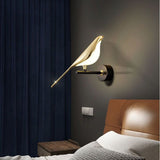 Luxury Creative Modern Magpie Wall Lamp Bedroom Bedside Staircase Living Room Background Wall Bird Sconce Light Fixture Lighting