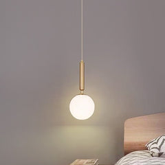 Nordic LED Pendant Lights Dining Room Bedroom Glass Ball Chandelier Restaurant Decor Bedside Black Hanging Lamp Kitchen Fixtures