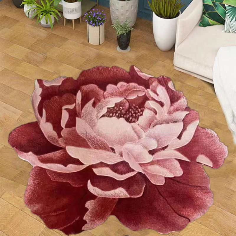 Modern Fluffy Petal Flower Carpet Living Room Decoration Home Area Rugs Bedroom Bedside Computer Chair Rug Anti-skid Floor Mat