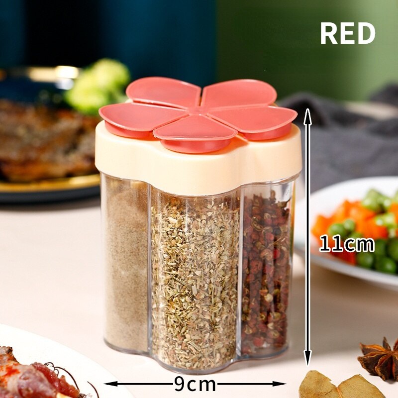 Seasoning Jar Plastic Container Seasoning Bottle Spice Organizer Outdoor Camping Seasoning Container Kitchen Gadget Sets