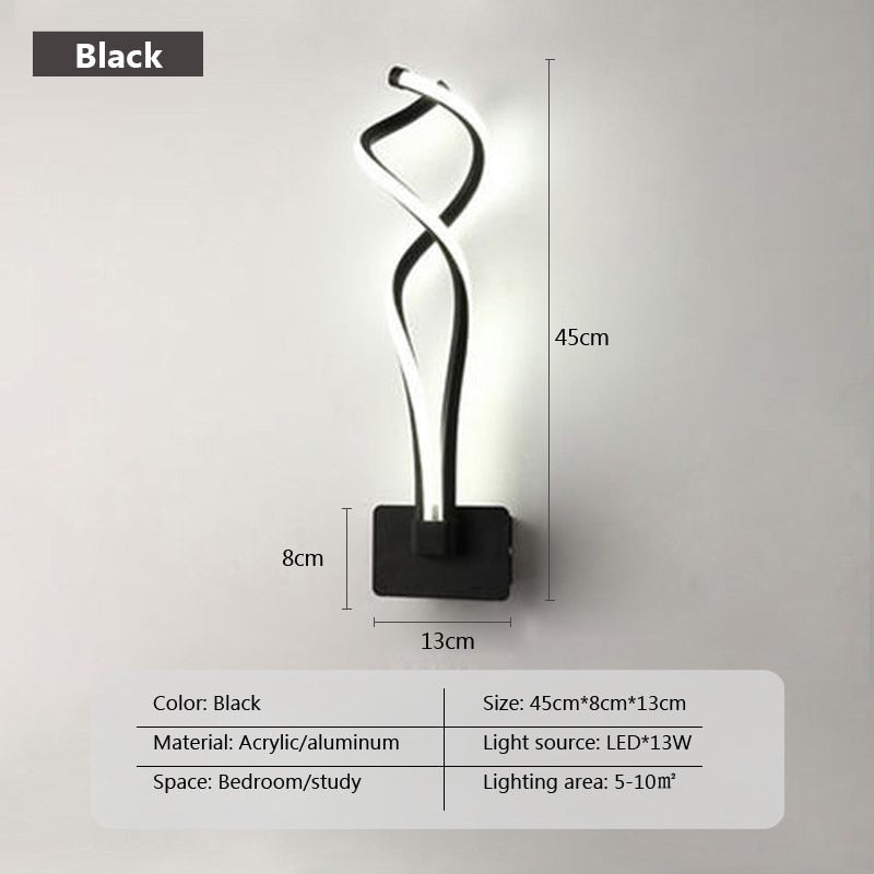 Modern Minimalist LED Wall Lamp Home Indoor Decor wall Sconce For Living Room Bedroom Bedside Lustres Backgroud Light Decoration