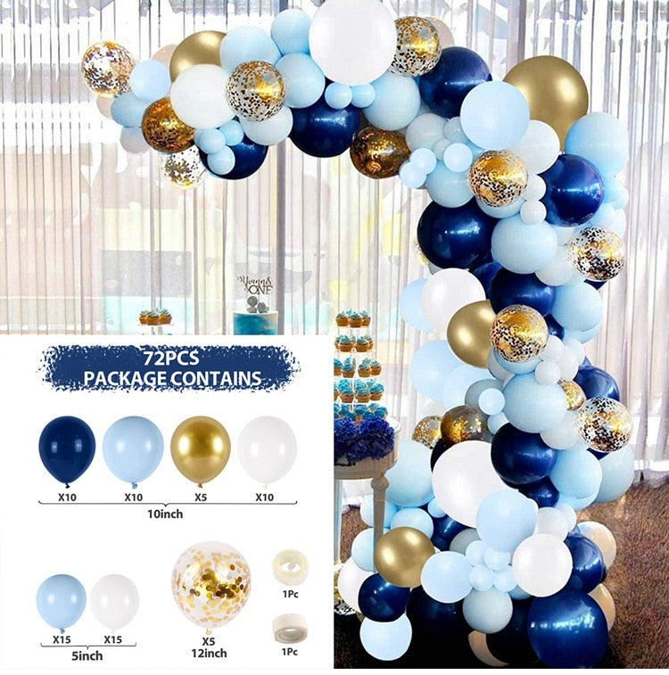 Qfdian halloween decorations christmas decorations Macaron Balloons Garland Latex Ballons Arch Happy Birthday Party Decor Kids Adult Wedding Baloon Chain Baby Shower Balon