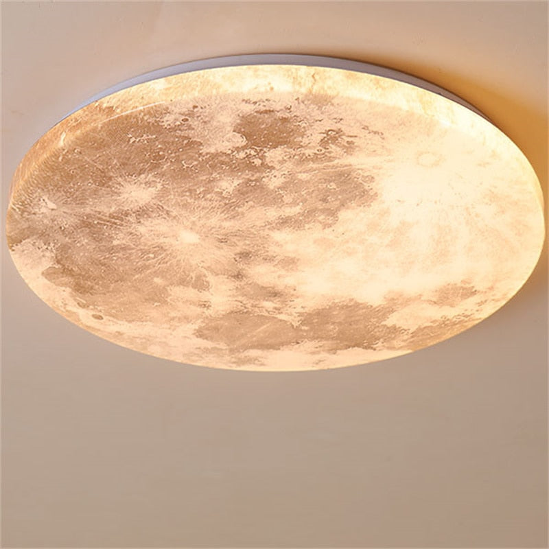 Nordic Moon Ceiling Light Led Bedroom Decoration Lamp Balcony Bathroom Dimmable Room Indoor Lighting Induction Wall Light  Moon