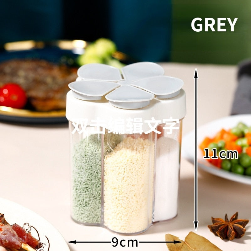 Seasoning Jar Plastic Container Seasoning Bottle Spice Organizer Outdoor Camping Seasoning Container Kitchen Gadget Sets