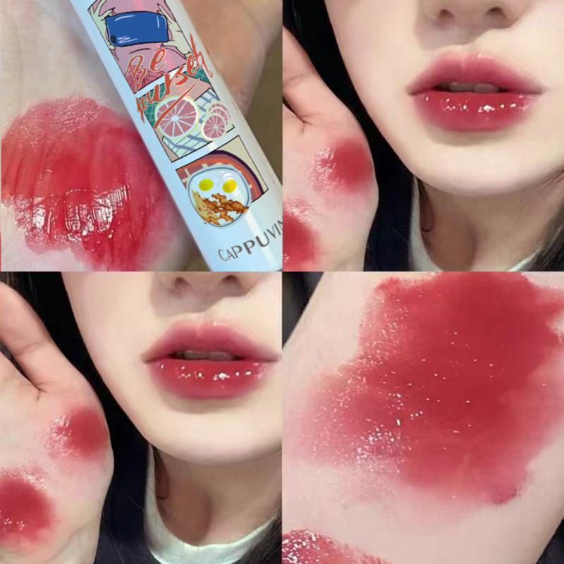 Mirror Lip Gloss Water Glass Lipgloss Moisturizing Liquid Lipstick Sexy Red Lip Tint Lip Glaze Makeup Korean Cosmetics