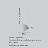 Qfdian home decor hot sale new Restaurant Pendant Light Kitchen Pendant Lamp Dining room LED Light Modern Hanging Light for Bedroom Living room Nordic 7 Color