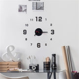 Mini Home Wall Clock 3D DIY Acrylic Mirror Stickers For Home Decoration Living Room Quartz Needle Self Adhesive Hanging Watch