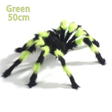 Qfdian halloween decorations halloween costumes halloween giftGiant Spider Huge Spider Web Halloween Decoration Props Haunted Indoor Outdoor Spooky Plush Large Araneid Prank Trick Supplies
