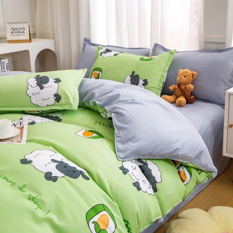 Cute Panda Bedding Set for Boys Girls Single Queen Size Bed Linen Duvet Cover Pillowcase No Fillings Kids Adult Home Textile