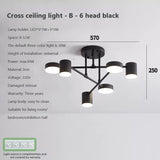 Modern Creative Chandelier LED Lighting Romantic Minimalist Black White Golden Bedroom Living  Dining Room Ceiling Decor Lamp