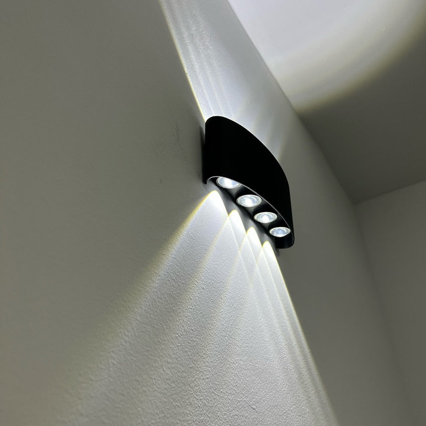 LED Wall Light Outdoor Waterproof IP65 Porch Garden Wall Lamp & Indoor Bedroom Bedside Decoration Lighting Lamp Aluminum