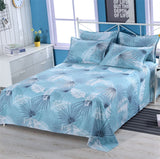 3 Pieces Bed Sheet Set 1pc Flat Sheets and 2pcs Pillowcase Washed Cotton Beds Linens Soft Comfort Bed Cover Double Queen Size