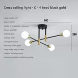 Modern Creative Chandelier LED Lighting Romantic Minimalist Black White Golden Bedroom Living  Dining Room Ceiling Decor Lamp