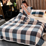 Qfdian Warm Winter Blanket Fluffy Thick Bed Cover Duvet Weighted Blanket For Beds Soft Throw Blankets Bedspread On The Bed Home Bedding