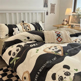 Boys Girls Bedding Set Cute Cartton Twin Queen Size Bed Linen Duvet Cover Pillowcase Polyester Kids Adult Home Textile
