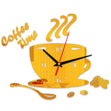 Mini Home Wall Clock 3D DIY Acrylic Mirror Stickers For Home Decoration Living Room Quartz Needle Self Adhesive Hanging Watch