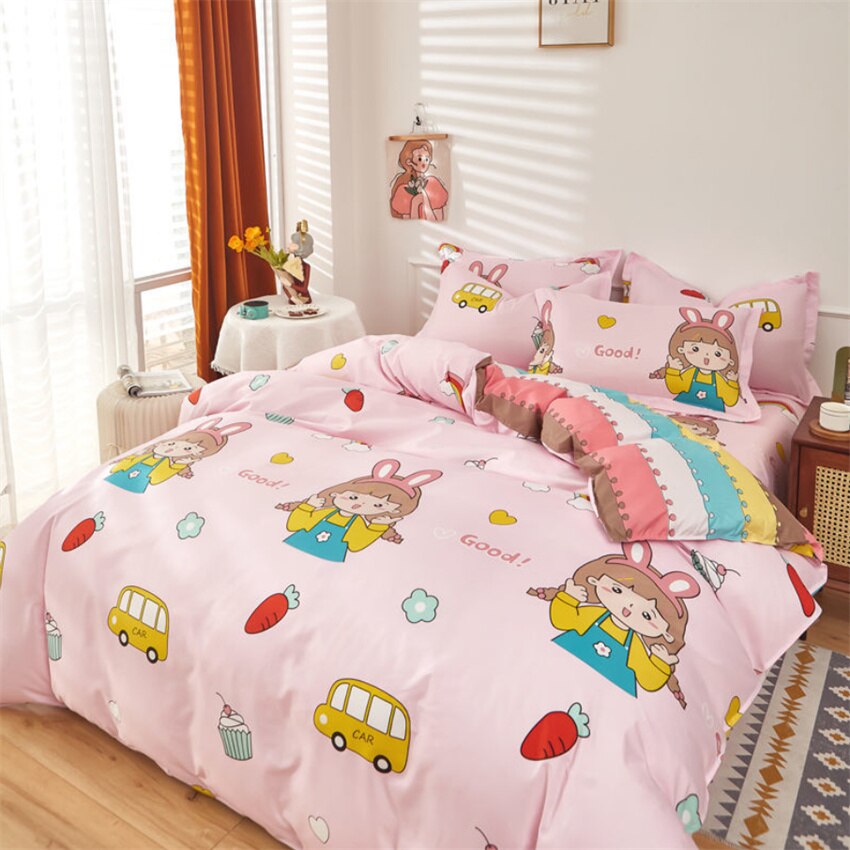 Rainbow Bear Printed 1pc Duvet Cover Polyester Cotton Bedclothes Comforter Cover Single Twin Full Queen King Size Quilt Cover