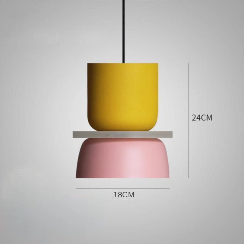 Qfdian home decor hot sale new New Modern Pendant Lamp Led Nordic Hanging Suspension Bedside Living Bedroom Study Bar Dining Room Lighting Macaron Decor Lights