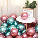12pcs 5/10/12inch Metal Pearl Latex Balloons Chrome Glossy Metallic Colors Balloon Globos Gold Birthday Party Event Decoration