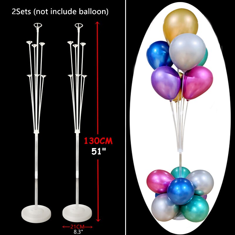 1/2Set Column Balloon Stand for Baby Shower Birthday Wedding Party Decoration Eid Baloon Arch Kit Pump Clip Ballons Accessories