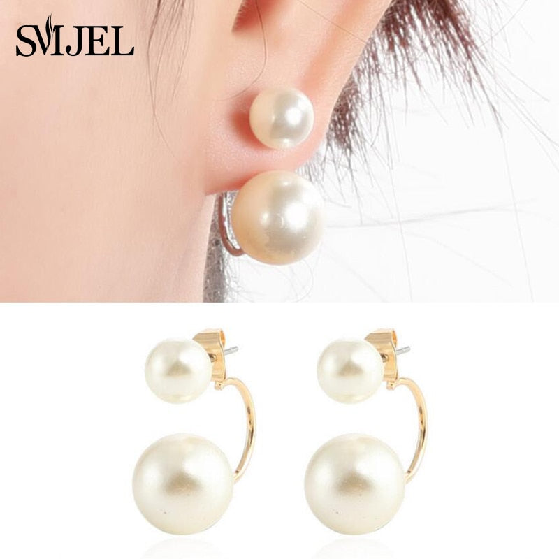 Qfdian easter gifts Bohemian Vintage Earrings Jewelry Leaf Geometric Round Stud Earrings for Women Simple Bar Leaf Earing Ear Climber Girls