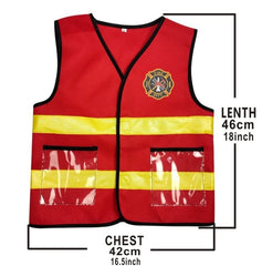 Qfdian halloween decorations halloween costumes halloween gift Kids Firefighter Cosplay Little Fireman Firemen Costume  for Boy Child Halloween Carnival Party Costumes for Boys