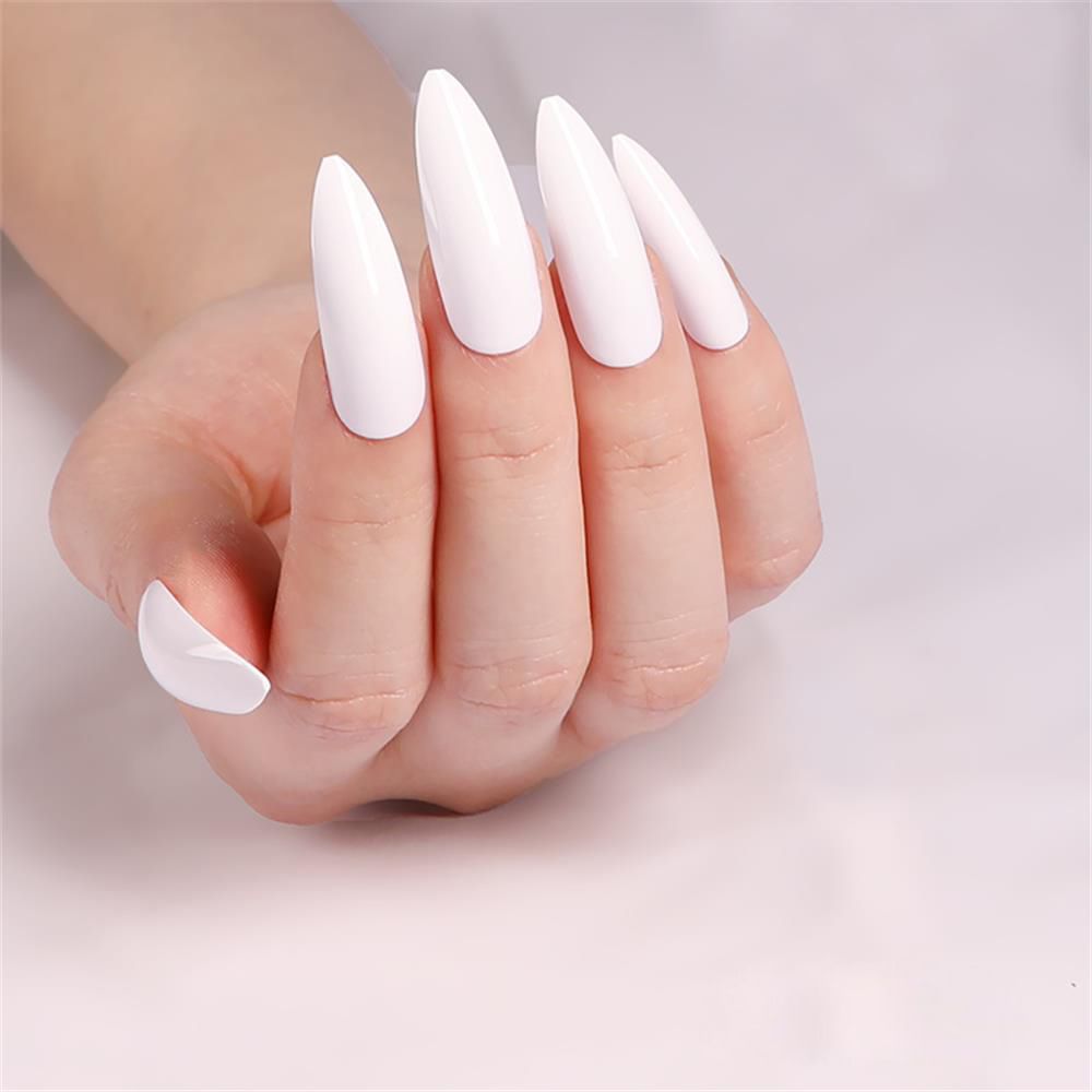 24pcs Detachable Heart False Nails Almond Oval Wearable Fake Nails Full Cover Nail Tip Acrylic Nail Art Tool Press on Nails Gift