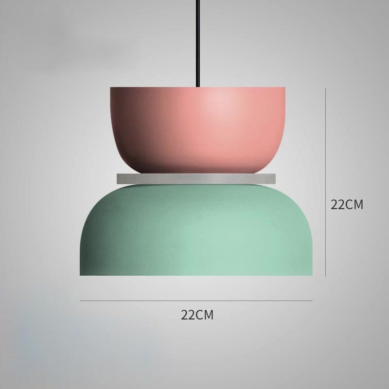 Qfdian home decor hot sale new New Modern Pendant Lamp Led Nordic Hanging Suspension Bedside Living Bedroom Study Bar Dining Room Lighting Macaron Decor Lights