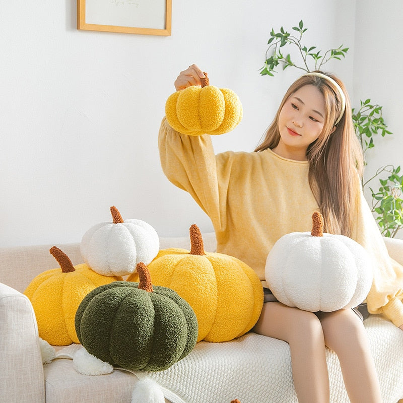 Qfdian halloween decorations halloween costumes halloween gift Halloween Pumpkin Plush Toy Kawaii Plushies Pillows Cute Plant Soft Stuffed Doll Holidays Props Decorative Throw Pillow for Kid