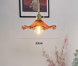 Modern Glass Pendant Light for Kitchen Dining Room Restaurant Hanging Lamps Bedroom Bar Cafe Home Decor Lighting Fixture Flower