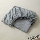 Cotton Fitted Sheet with Elastic Band Anti-Slip Mattress Cover for Single Double Queen King Bed Adjustable Plain Fitted Bedsheet