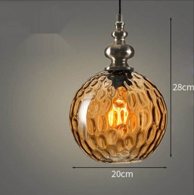 Modern LED Pendant Light Glass Drop Hanging Lamps Home Art Decor Light Fixtures Dining Room Kitchen Lights Restaurant Lighting