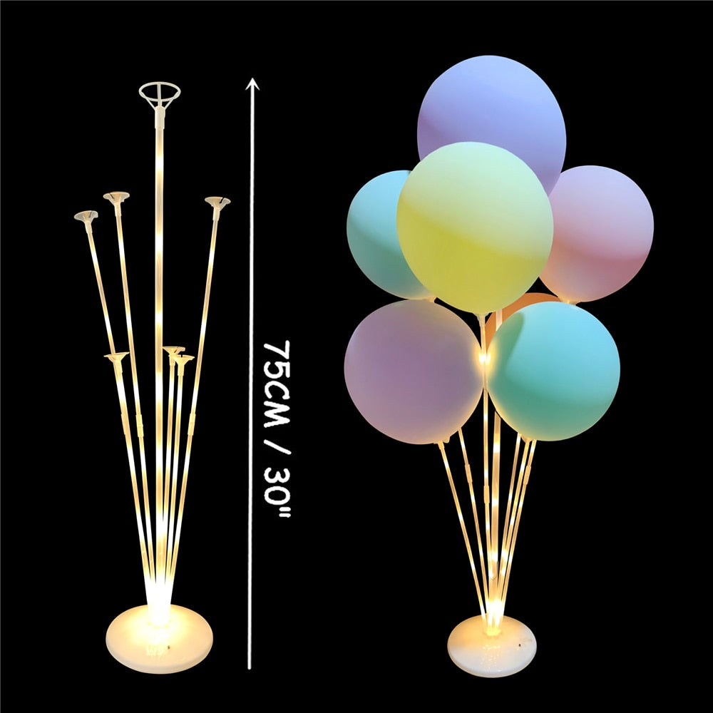 1/2Set Column Balloon Stand for Baby Shower Birthday Wedding Party Decoration Eid Baloon Arch Kit Pump Clip Ballons Accessories