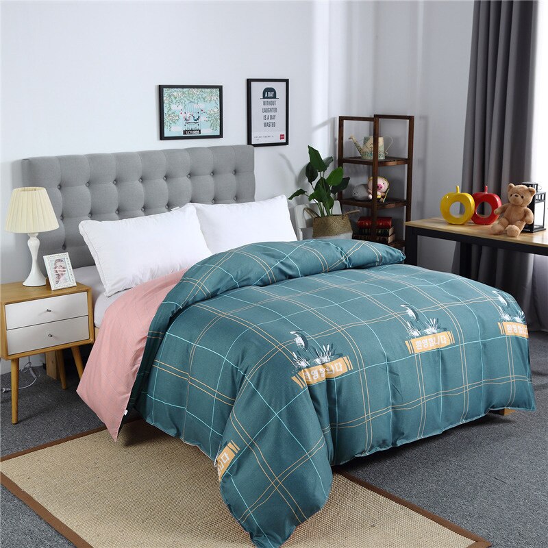 1 piece Quilt Cover Nordic Simple Duvet Cover 180x220 Single Double Queen King Adult KidsBedclothes Bedding Bedroom