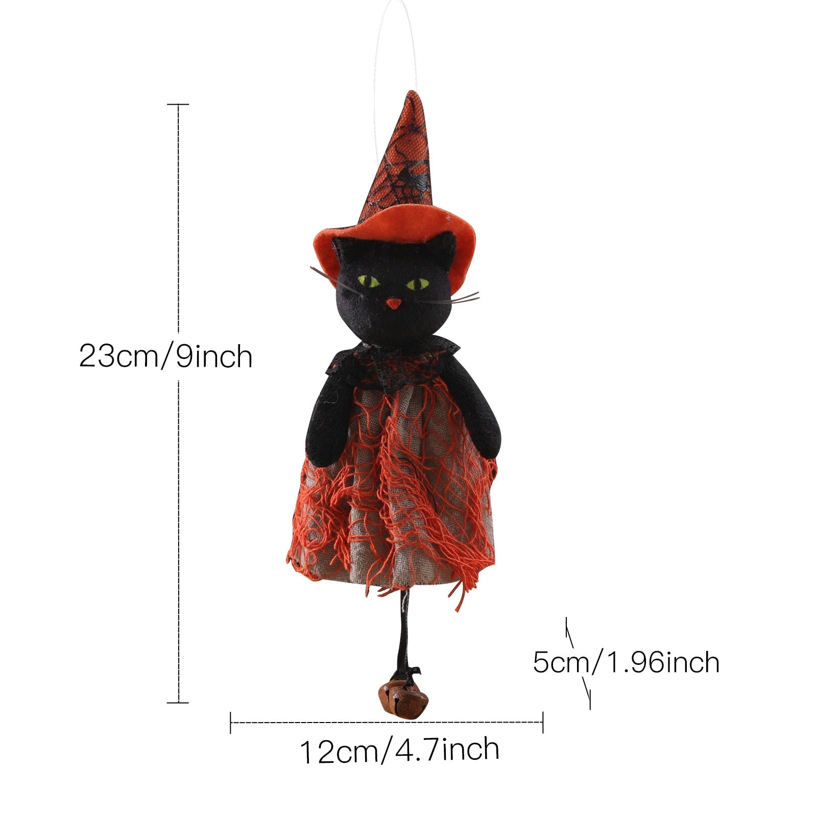 Qfdian halloween decorations halloween costumes halloween gift Halloween Doll Hanging Pendant Ornament Witch Pumpkin Outdoor Tree Party Prop Kids Gift Home Decor Halloween Decoration for Home