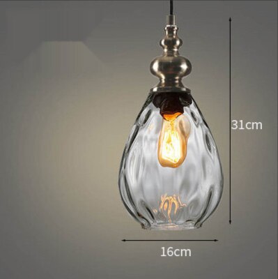 Modern LED Pendant Light Glass Drop Hanging Lamps Home Art Decor Light Fixtures Dining Room Kitchen Lights Restaurant Lighting