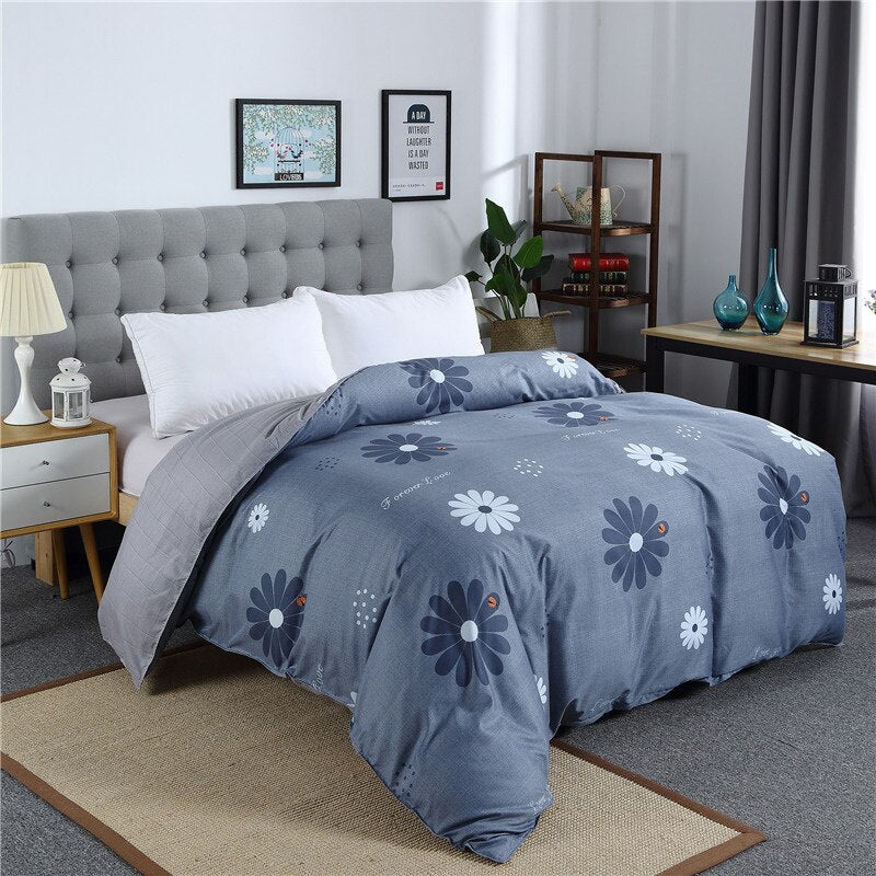 1 piece Quilt Cover Nordic Simple Duvet Cover 180x220 Single Double Queen King Adult KidsBedclothes Bedding Bedroom