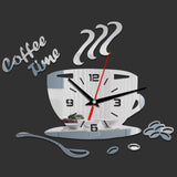 Mini Home Wall Clock 3D DIY Acrylic Mirror Stickers For Home Decoration Living Room Quartz Needle Self Adhesive Hanging Watch