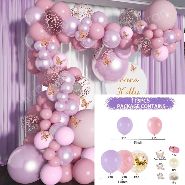 Qfdian halloween decorations christmas decorations Macaron Balloons Garland Latex Ballons Arch Happy Birthday Party Decor Kids Adult Wedding Baloon Chain Baby Shower Balon