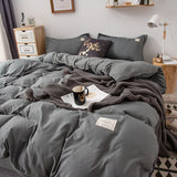 Cute Bear Bedding Set Single Twin Queen Size Ins Style Duvet Cover Flat Sheet Pillowcases Boys Girls Gift Home Textile