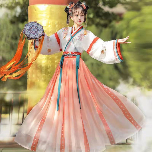Women's Hanfu Wei and Jin Dynasty Clothing Chinese Traditional Clothes Spring Summer Costume Princess Fairy Skirt Suit New