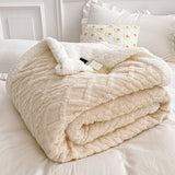 Qfdian Plaid Bed Blanket Children Adults Warm Winter Blankets And Throws Thick Wool Fleece Throw Sofa Bed Cover Duvet Soft Bedspread