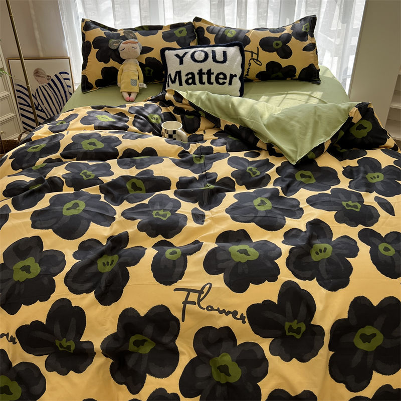 Panda Bedding Set 2023 New Cute Kids Duvet Cover Flat Sheet Pillowcases Twin Queen Size Bed Linen Boys Girls Home Textile