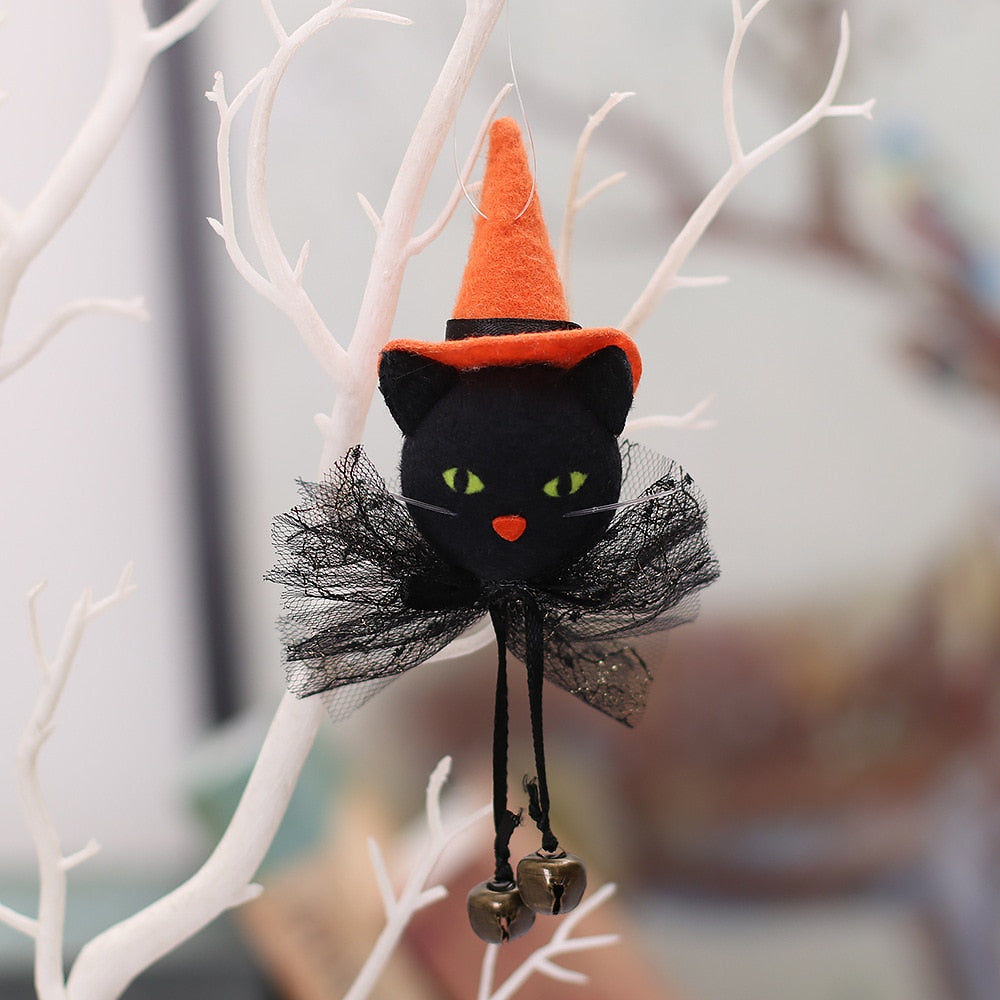 Qfdian halloween decorations halloween costumes halloween gift Halloween Doll Hanging Pendant Ornament Witch Pumpkin Outdoor Tree Party Prop Kids Gift Home Decor Halloween Decoration for Home